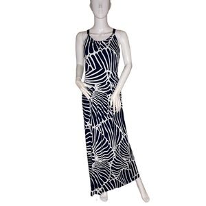 Vineyard Vines Navy and White Maxi Dress